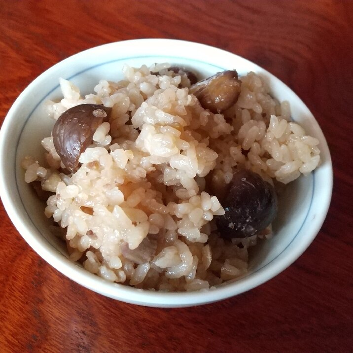 甘栗だけで栗ご飯